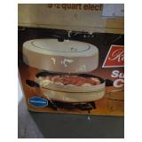 Regal SuperDome Cooker 5.5 Quart Electric with Basket in Original Box