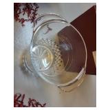 24% Lead Crystal Ice Bucket with Tongs and Box