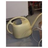 Household Utility Lot: Wall Clock, Watering Can, ReadiVac Power Brush Vac, Garden Kneeler, and Work Glove