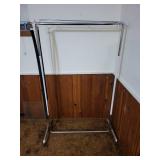 Metal Garment Rack with Overhead Shelf