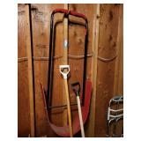 Collection of 3 Snow Shovels and Pushers Assorted Styles