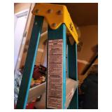 Louisville Fiberglass 6-Foot Step Ladder and Aluminum Step Stool