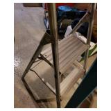 Louisville Fiberglass 6-Foot Step Ladder and Aluminum Step Stool