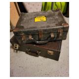 Pair of Vintage Tool Briefcases with Canvas Organizers