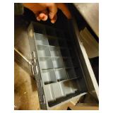 Assorted Hardware and Electrical Parts Lot with Organizer Bins