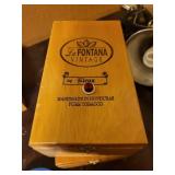 Set of 4 La Fontana Vintage Wooden Cigar Boxes