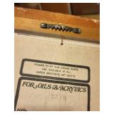 Framed 8x10 Original Oil Painting of Bearded Man with Staff