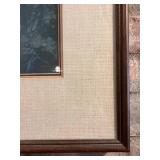 Framed Woodland Landscape Print with Mat, 28x26 Inches