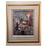 Framed Faigee Niebow City of Gold Limited Edition Print 23 x 26