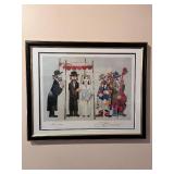 Framed Ota Bican Signed Limited Edition Print 484/1000, 22" x 18"