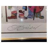 Framed Ota Bican Signed Limited Edition Print 484/1000, 22" x 18"