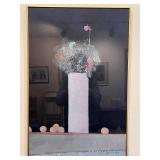 20" x 30" Framed Floral Still Life Artwork Signed by Artist