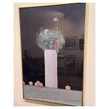 20" x 30" Framed Floral Still Life Artwork Signed by Artist