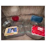 Kitchenware Collection with Bakeware, Pots, Trays, and Heart-Shaped Dish