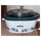Lot of 3 Kitchen Appliances - Crock-Pot, George Foreman Grill, and Cornwall Electric Tray