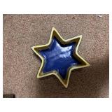 Hanukkah Serving Set with Lenox Plate, Blue Star Dish, and Tray