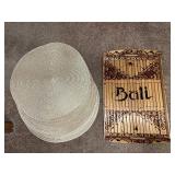Set of 7 Woven Placemats with Decorative Bali Bamboo Tray