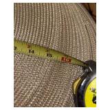 Set of 7 Woven Placemats with Decorative Bali Bamboo Tray