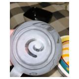 Eclectic Collection of Decorative Bowls, Plates, Teapot, and Abstract Salt & Pepper Shakers