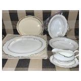 Royal Doulton Richelieu and Grindley Creampetal Serving Dish Set
