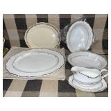 Royal Doulton Richelieu and Grindley Creampetal Serving Dish Set