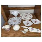 Mixed Collection of Royal Winton Grimwades and French Floral China Serving Pieces