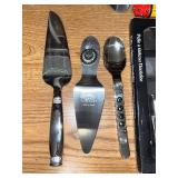Assorted Cake Servers, Cutlery, and Decorative Serving Utensils Collection