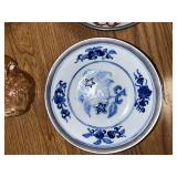Decorative Plates and Figurines Collection including Porcelain, Glass, and Gold Leaf Bowl