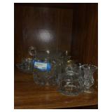 Collection of Vintage Glass Serving Dishes and Bowls