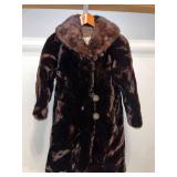 Eatons Fur Salon Brown Fur Coat with Satin Lining