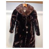 Eatons Fur Salon Brown Fur Coat with Satin Lining