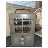 Lot of 2 Vintage Table Fans and Aloha Breeze Electric Heater
