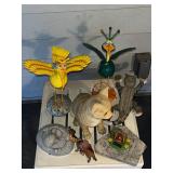 Collection of Animal Garden Statues and Decorative Figurines