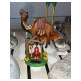 Collection of Animal Garden Statues and Decorative Figurines