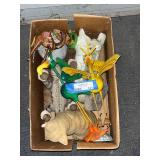 Collection of Animal Garden Statues and Decorative Figurines