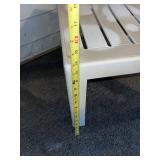 Outdoor Patio Chaise Lounge Chair with Cushion and Side Table