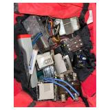 Lot of Electrical Relays, Transformers, and Test Probe Assortment