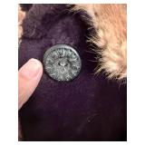 Vintage Dark Brown Fur Coat with Light Tan Fur Collar