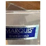 Marquis by Waterford Glass Vase and Ceramic Planter with Artificial Floral Arrangement