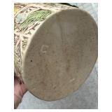 Marquis by Waterford Glass Vase and Ceramic Planter with Artificial Floral Arrangement