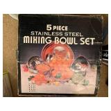 Kitchen Appliance and Utensil Set with Coffee Maker, Mixing Bowls, and an Electric Knife