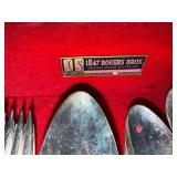 1847 Rogers Bros IS Silverplate Flatware Set with Wooden Case