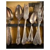 Vintage Silver-Plated Flatware Set in Display Box