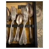 Vintage Silver-Plated Flatware Set in Display Box
