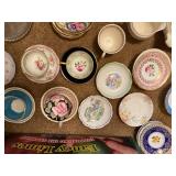 Large Assorted Set of Vintage Floral Tea Cups, Saucers, and Serving Pieces