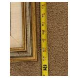 Framed Watercolor and Casein on Cork Art by Chu Wenec, 