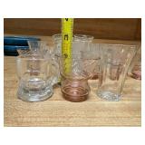 Vintage Glassware Collection with Mini Mugs, Dessert Dishes, and Bowls