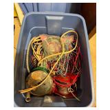 Large Bin of Assorted Wiring, Cables, and Electrical Parts