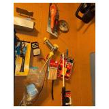 Workshop Tool and Hardware Lot with Electric Hedge Trimmer and Accessories