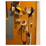 Workshop Tool and Hardware Lot with Electric Hedge Trimmer and Accessories